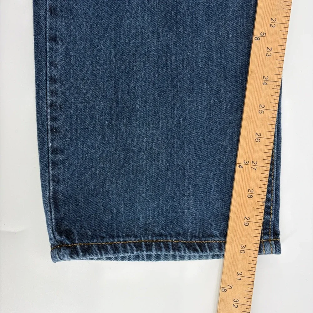 Vintage Levis 514 Straight Fit Mens Jeans Blue Denim Medium Wash 34x30